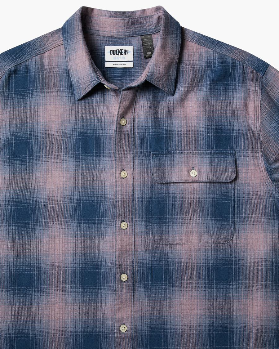 View of model wearing Anacortes Toadstool Eighty-Six 1-Pocket Shirt, Relaxed Fit.