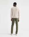 Back view of model wearing Army Green Men's Slim Fit Smart 360 Flex California Chino Pants.