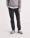 Front view of model wearing Asphalt Crafted Khaki Pants, Slim Fit.