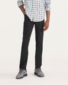 Front view of model wearing Beautiful Black Go Airweave 5-Pocket, Slim Tapered Fit.