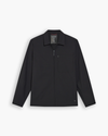 View of model wearing Beautiful Black Go Overshirt, Regular Fit with Airweave.