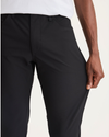 View of model wearing Beautiful Black Pantalon Go, fit slim avec Airweave.