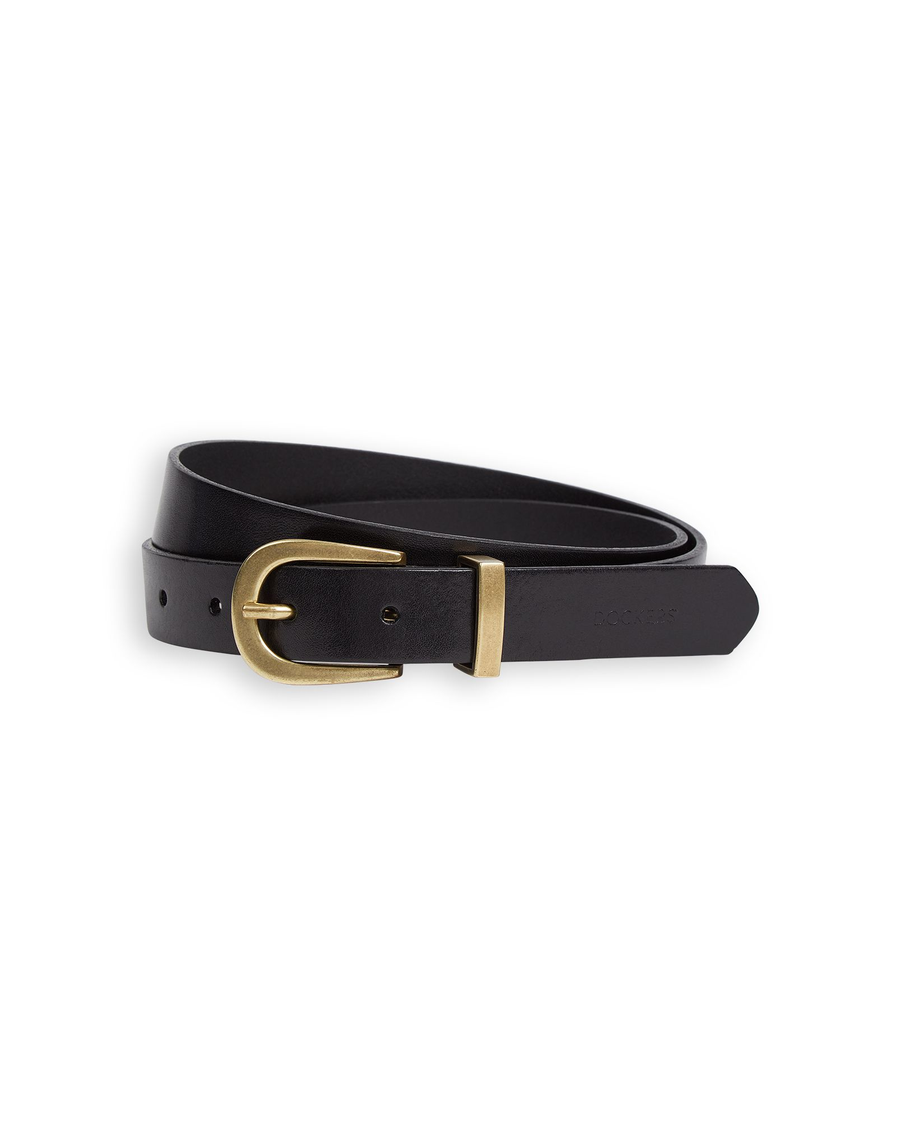 View of  Black Women's Modern Classic Belt.