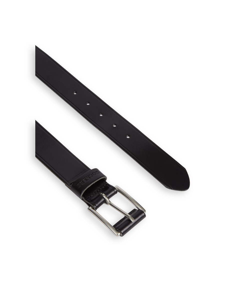 View of  Black denim Men's Casual Belt.