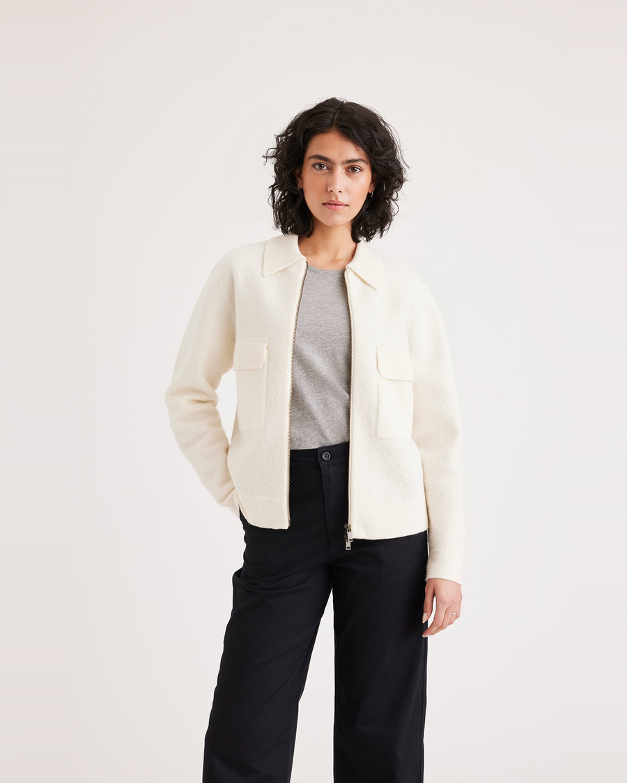 Women s Regular Fit Boiled Wool Jacket Dockers