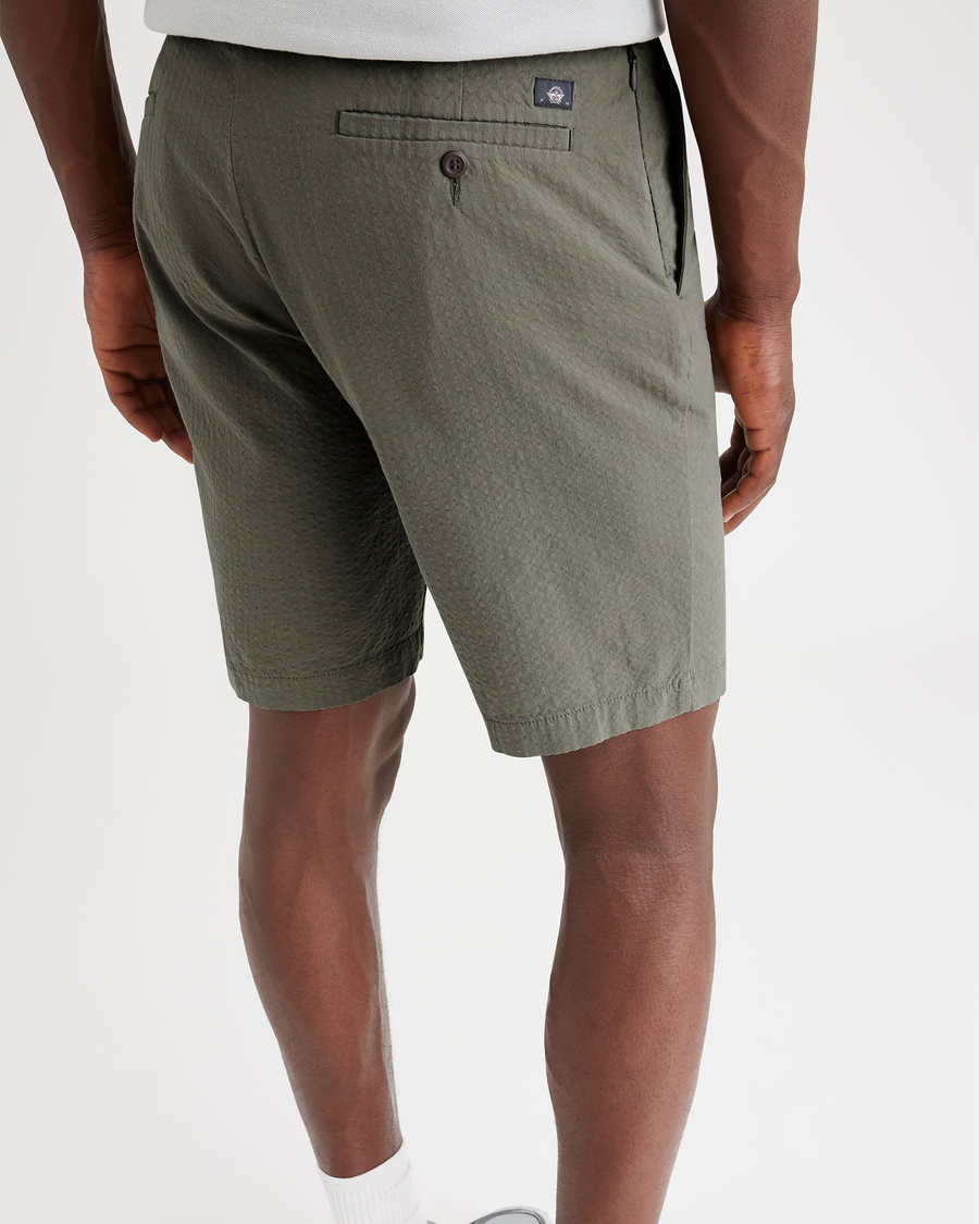 View of model wearing Camo Men's Supreme Flex Modern Chino Short.