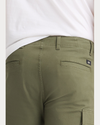 View of model wearing Camo Utility Cargo Pant, Straight Fit.
