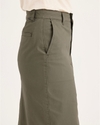 Side view of model wearing Camo Women's Chino Skirt.