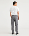 Back view of model wearing Car Park Grey Men's Slim Fit Original Chino.