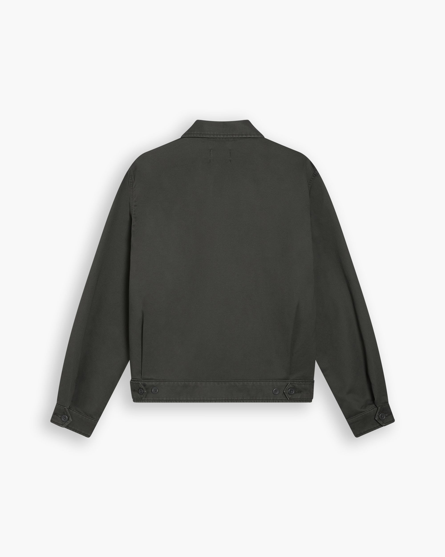 View of model wearing Chimera Mechanic's Jacket, Regular Fit.