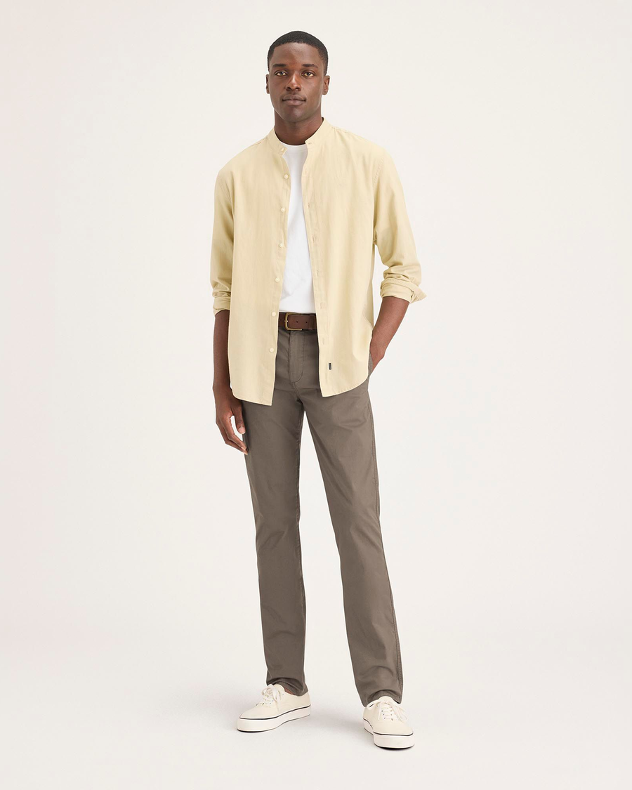 Bench Heren Carner Slim Fit Cuffed Cargo Broek Licht Khaki Bench Heren Carner Slim Fit Cuffed Cargo Broek Licht Khaki