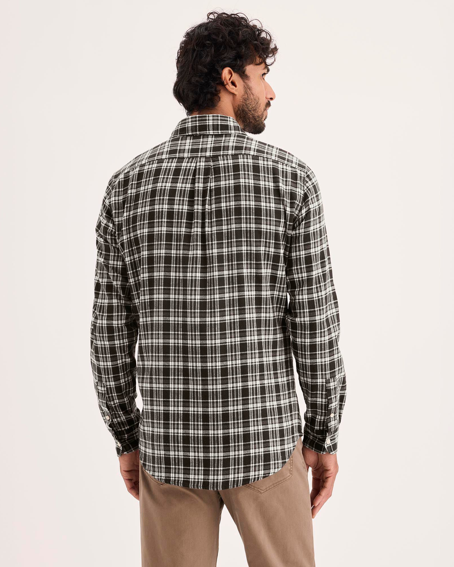 Back view of model wearing Darby Mole Original Shirt, Slim Fit.