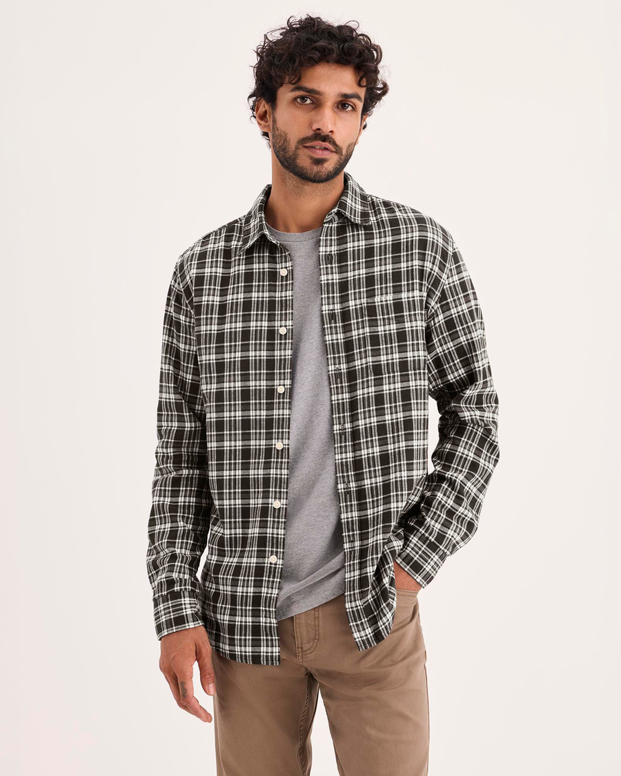 Front view of model wearing Darby Mole Original Shirt, Slim Fit.