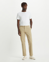 Front view of model wearing Dockers Khaki Crafted Khaki Pants, Slim Fit.