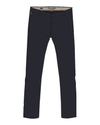 View of model wearing Dockers Navy Men's Slim Fit Smart 360 Flex Alpha Chino Pants.
