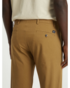 View of model wearing Ermine Crafted Khaki Pants, Slim Tapered Fit.