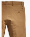 View of model wearing Ermine Crafted Khaki Pants, Slim Tapered Fit.