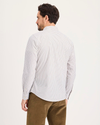 Back view of model wearing Erwin Ultimate Shirt, Slim Fit.