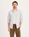Front view of model wearing Erwin Ultimate Shirt, Slim Fit.
