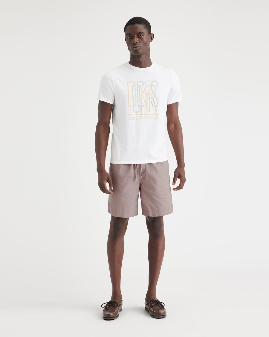 Front view of model wearing Fawn Men's Pull-On Playa Short.