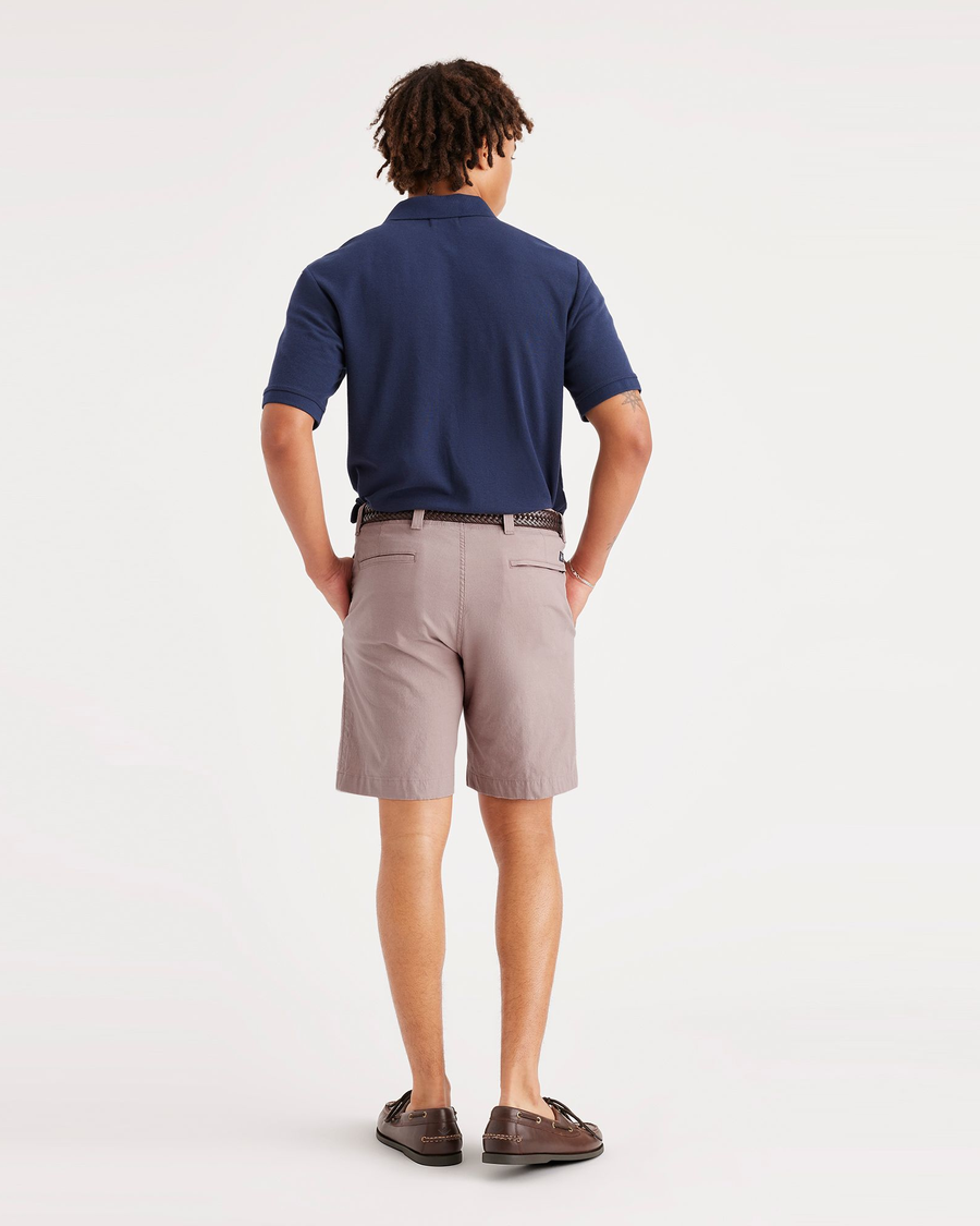 Back view of model wearing Fawn Men's Straight Fit California Shorts.