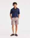 Front view of model wearing Fawn Men's Straight Fit California Shorts.