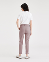 Back view of model wearing Fawn Women's Slim Fit Weekend Chino Pants.