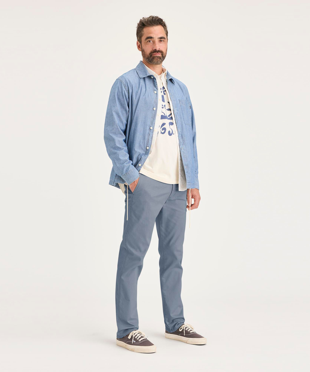 0401~ID Hopsack Printed Chino Pants