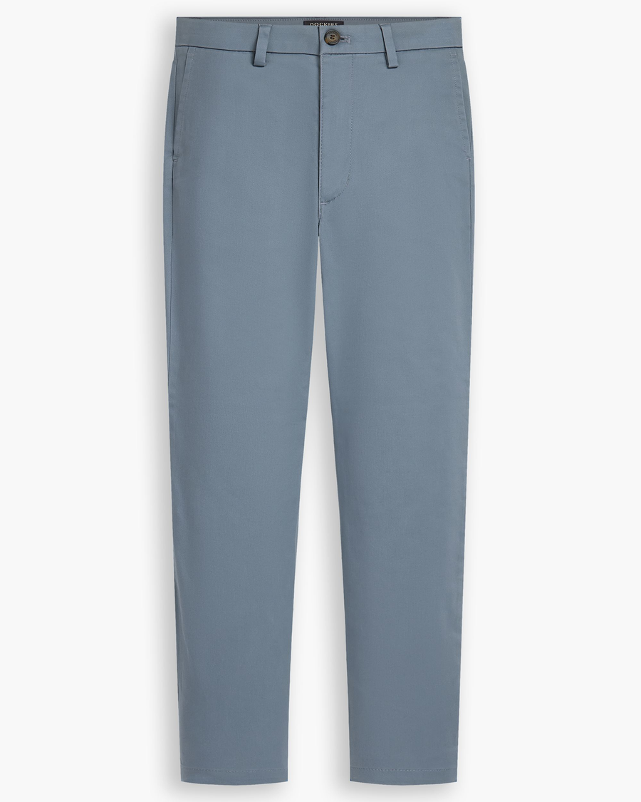 View of model wearing Folkstone Gray Weekend Chinos, Skinny Fit.