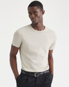 Front view of model wearing Grit Men's Slim Fit Icon Tee Shirt.