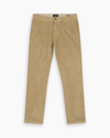 View of model wearing Harvest Gold Crafted Khaki Pants, Slim Fit.