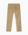 View of model wearing Harvest Gold Crafted Khaki Pants, Slim Fit.