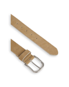 View of  Harvest Gold Men's Casual Suede Belt.