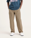 Front view of model wearing Harvest Gold Men's Loose Fit Eighty-Six Utility Pants.