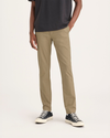 Front view of model wearing Harvest Gold Men's Smart 360 Flex Ultimate Chino.