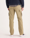 Back view of model wearing Harvest Gold Utility Cargo Pant, Straight Fit.