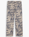 View of model wearing Ichabod Buttercream Eighty-Six Utility Pants, Loose Fit.
