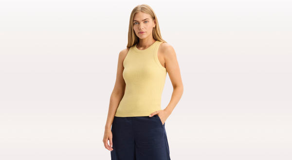 Rib Tank Loft Knit Slim Fit