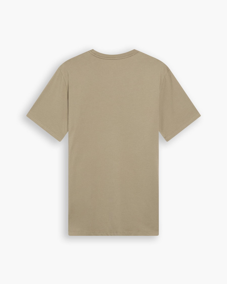 View of model wearing Lemon Pepper Graphic Tee, Slim Fit.