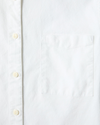 View of model wearing Lucent White 1-Pocket Shirt, Regular Fit.