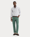 View of model wearing Lucent White Ultimate Shirt, Slim Fit.
