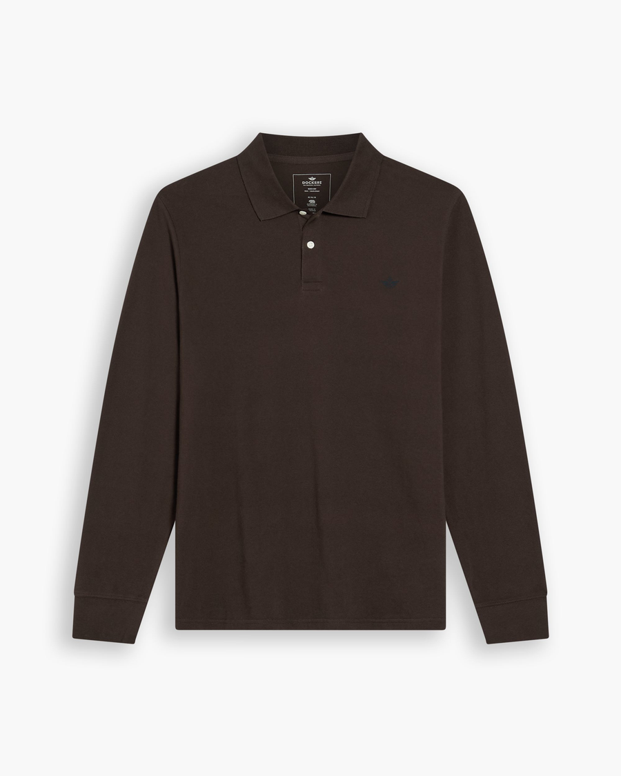 View of model wearing Mole Polo Shirt, Slim Fit.
