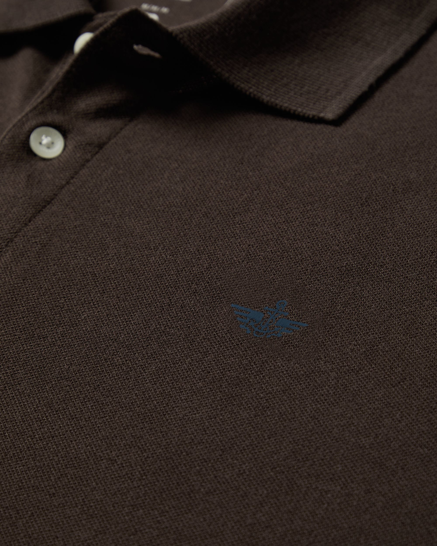 View of model wearing Mole Polo Shirt, Slim Fit.