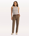 View of model wearing Morel Mid-Rise Collins Trouser with Sculpt, Slim Fit.