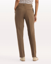 Back view of model wearing Morel Mid-Rise Collins Trouser with Sculpt, Slim Fit.