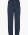View of model wearing Navy Ash Weekend Chinos, Skinny Fit.