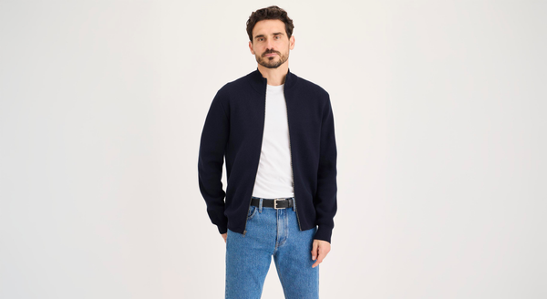 Full Zip Sweater Regular Fit