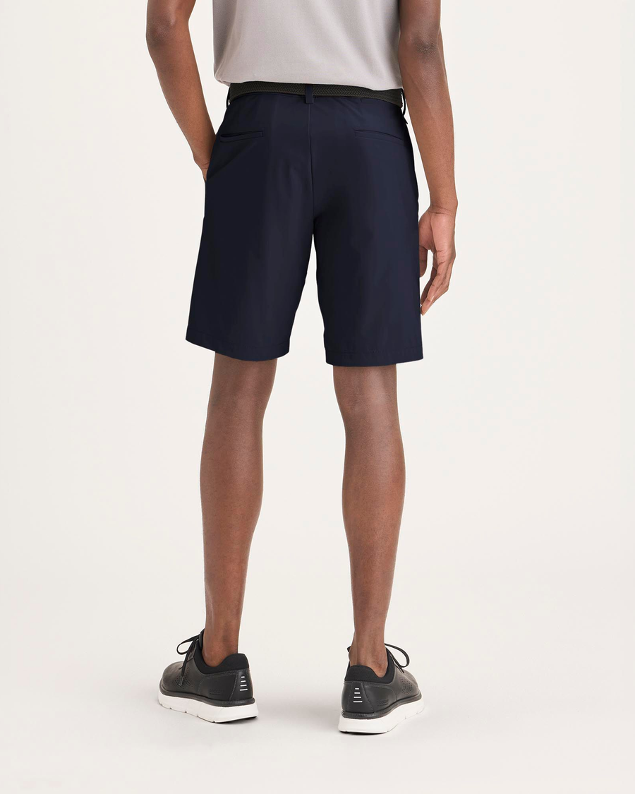 Back view of model wearing Navy Blazer Go Airweave Short.