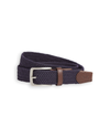 View of  Navy Men's Casual Braid Belt.