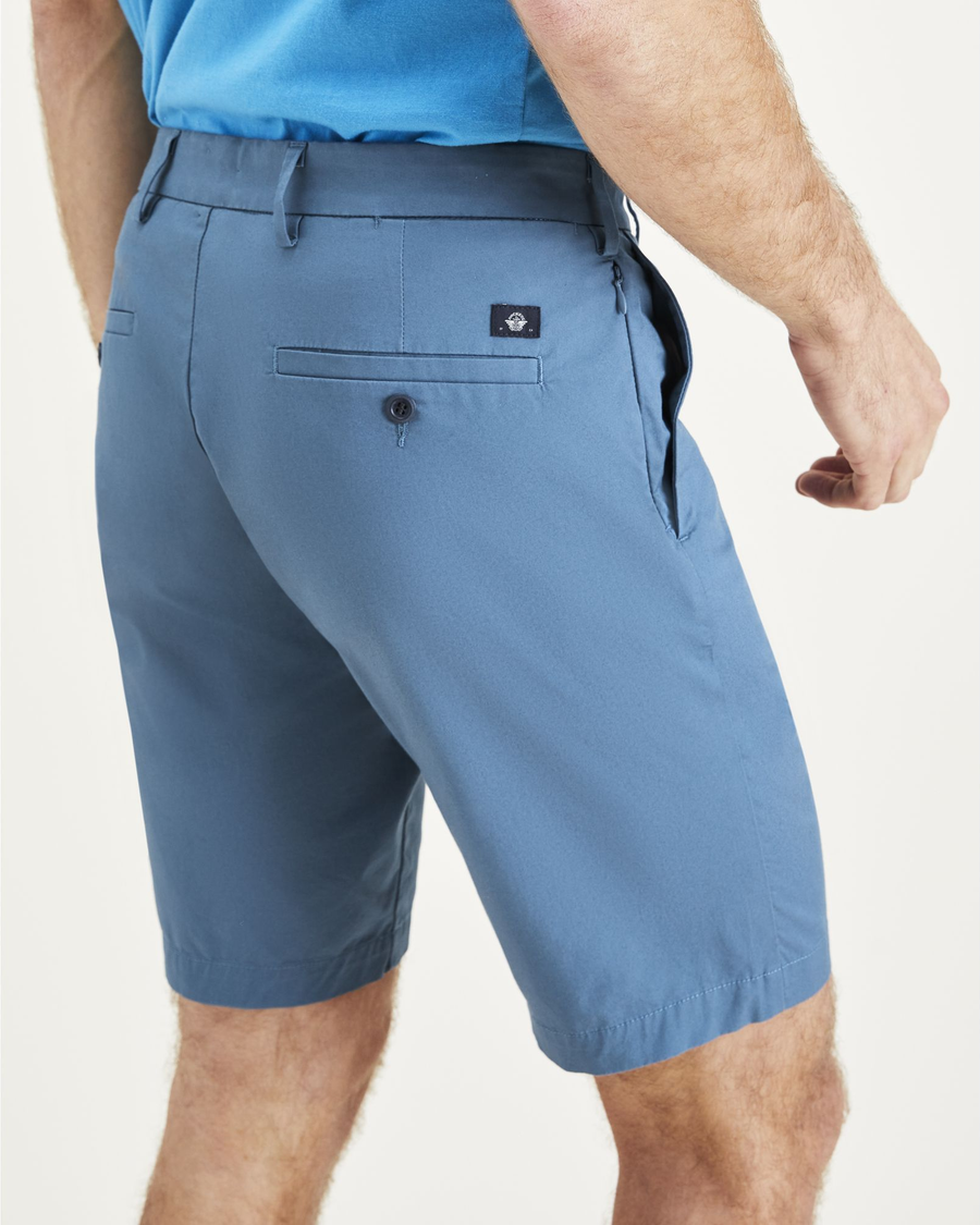 View of model wearing Oceanview Big and Tall Supreme Flex Modern Chino Shorts.